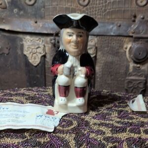 Colonial Figure Ceramic Jug